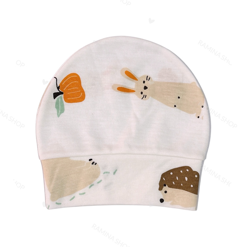 کلاه گرد نوزادی طرح حیوانات