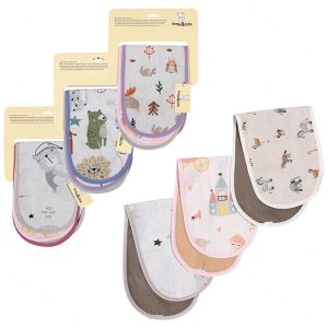 دستمال آروغ گیر رودوشی نوزاد بسته 3 عددی بیبی فورلایف Baby4life
