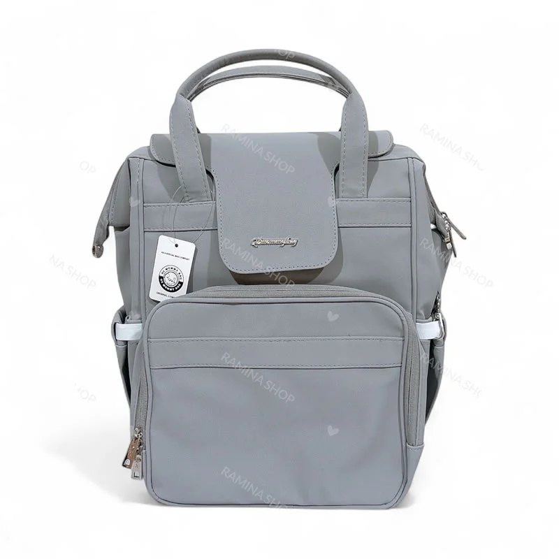 کوله پشتی لوازم کودک طرح چرم QZmommybag