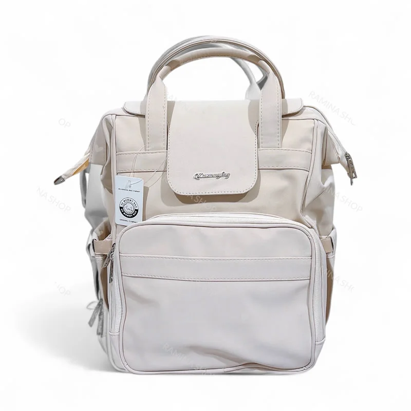 کوله پشتی لوازم کودک طرح چرم QZmommybag