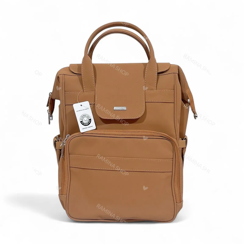 کوله پشتی لوازم کودک طرح چرم QZmommybag