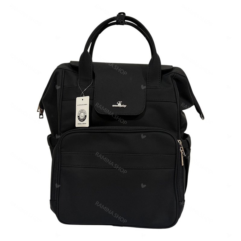 کوله پشتی لوازم کودک طرح چرم QZmommybag