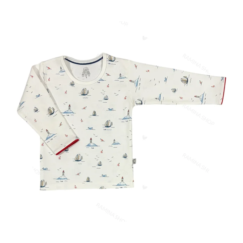 ست بلوز آستین بلند و شلوار بچه گانه طرح فانوس لیدولند Lido land