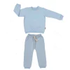 بلوز آستین بلند و شلوار دورس آبی آسمانی بچه گانه لوپتو luppeto