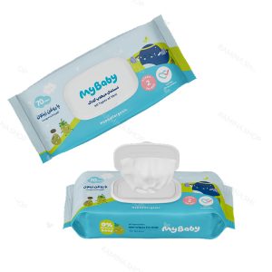 دستمال مرطوب کودک با روغن زیتون بسته 70 عددی مای بیبی My Baby
