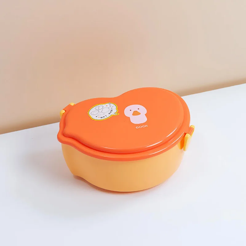 ظرف غذای دو طبقه کودک 690 میل طرح جوجه