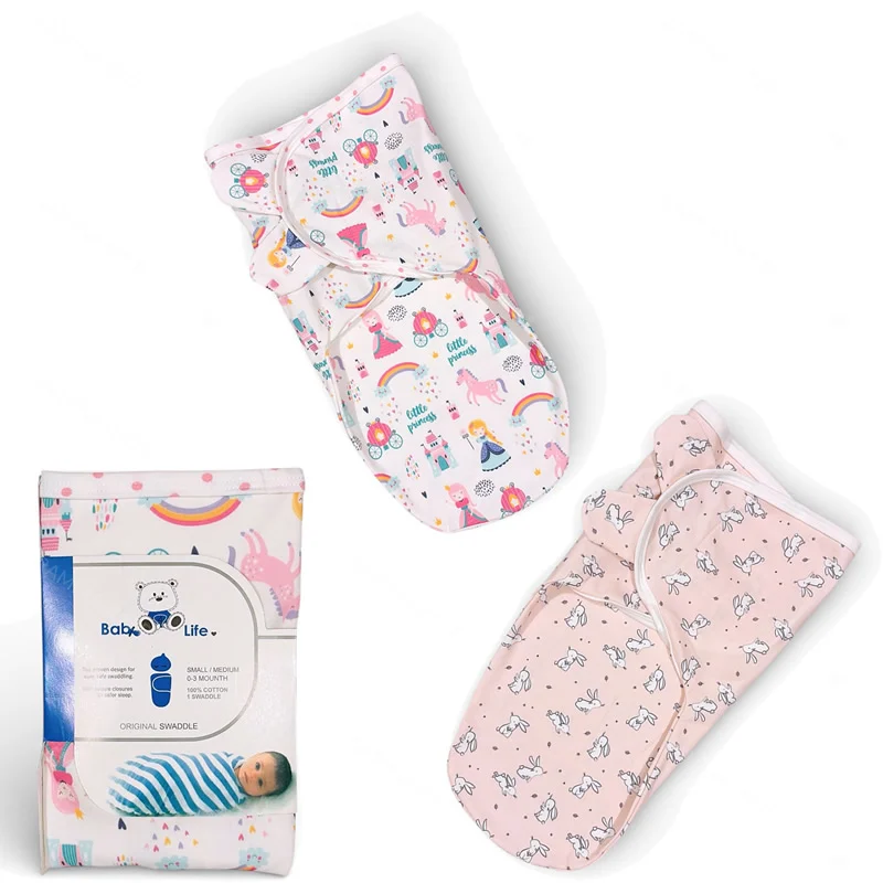 قنداق چسبی نوزاد دخترانه طرح دار بیبی فورلایف Baby4life