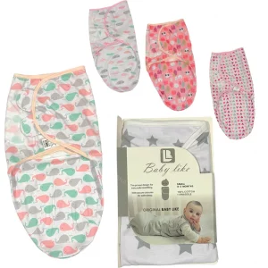 قنداق چسب دار نوزاد دخترانه بیبی لایک Baby Like