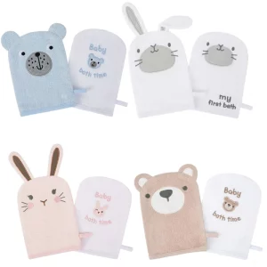 لیف حوله ای نوزاد طرح حیوانات بسته 2 عددی Bebe Favour