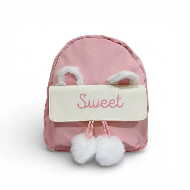 کوله پشتی برزنتی کودک دخترانه طرح خرگوش Beiqi