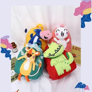 کوله پشتی برزنتی بچه گانه طرح حیوانات Beiqi