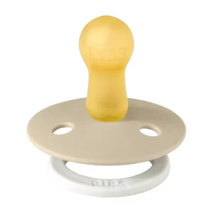 پستانک لاتکس سر گرد نوزاد 6 تا 18 ماه COLOUR شبرنگ کرم بیبس Bibs