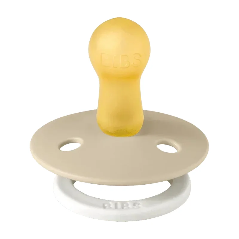 پستانک لاتکس سر گرد نوزاد 6 تا 18 ماه COLOUR شبرنگ کرم بیبس Bibs