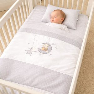 سرویس رختخواب سه تکه نوزادی طرح ماه و ستاره Cocoon