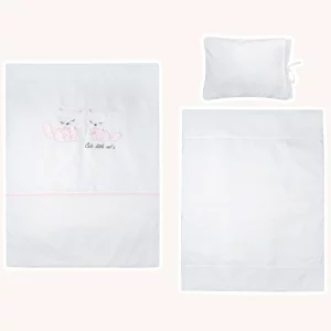 سرویس خواب 3 تکه نوزادی دخترانه طرح گربه های کوچولو Cocoon