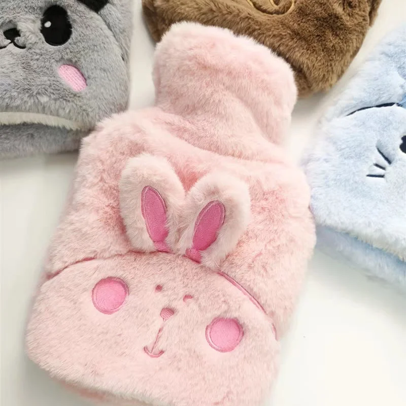 کیسه آب گرم پولیشی بچه گانه حجم 1 لیتری طرح حیوانات