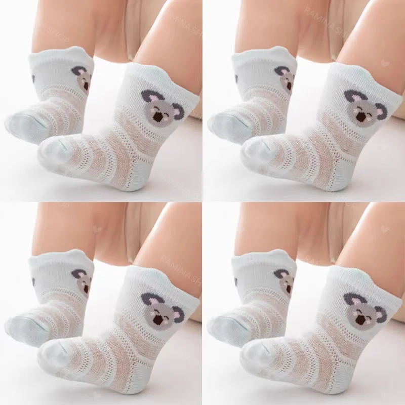 جوراب نوزادی 0 تا 6 ماه طرح حیوانات Hug Elephant