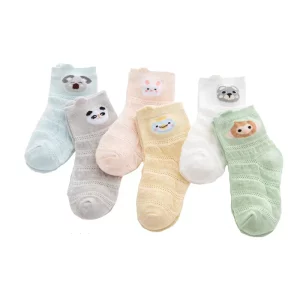 جوراب نوزادی 0 تا 6 ماه طرح حیوانات Hug Elephant