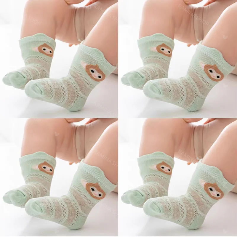 جوراب نوزادی 0 تا 6 ماه طرح حیوانات Hug Elephant