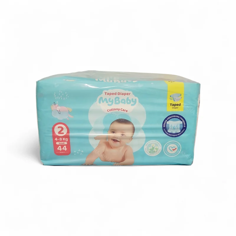 پوشک بچه چسبی کانال دار سایز 2 بسته 44 عددی مای بیبی My Baby