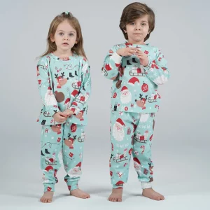 ست بلوز آستین بلند و شلوار بچه گانه اسپرت طرح بابانوئل کوالا Koala