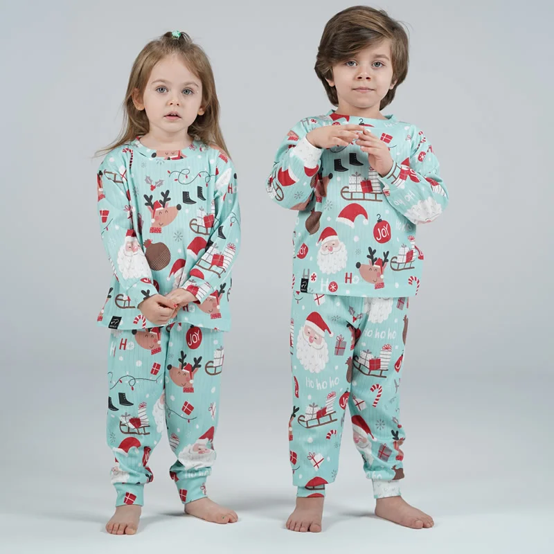 ست بلوز آستین بلند و شلوار بچه گانه اسپرت طرح بابانوئل کوالا Koala