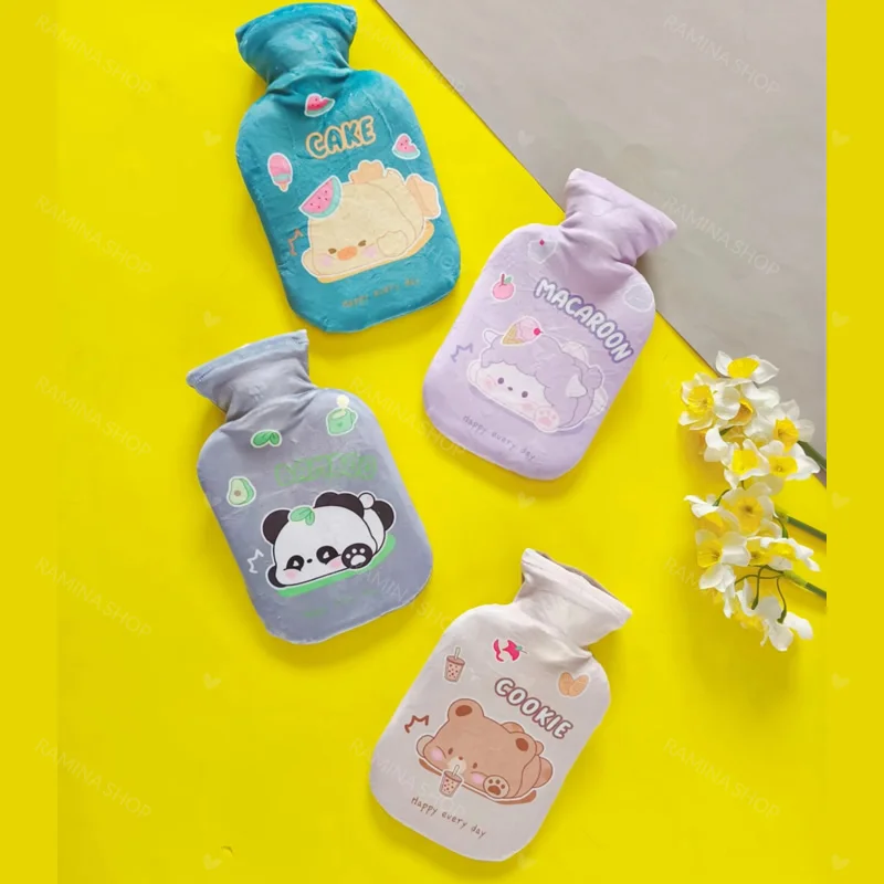 کیسه آب گرم مخملی 500 میلی لیتری طرح حیوانات