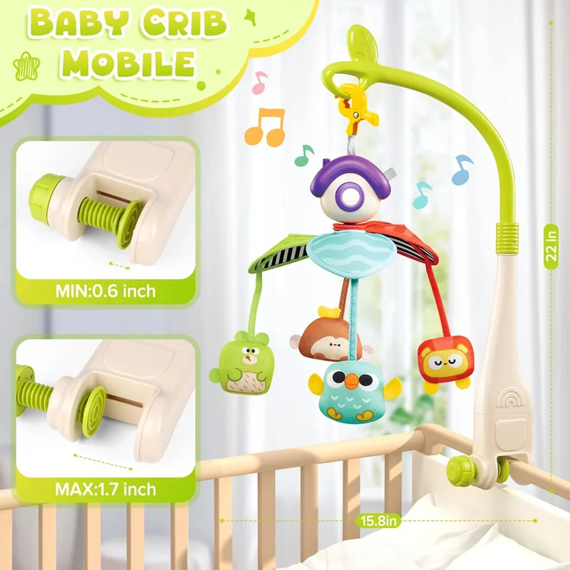 آویز تخت موزیکال و چراغ دار ویواکیدز Vivakids