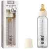 شیشه شیر پیرکس 225 میل آنتی کولیک رنگ شیری بیبس Bibs