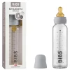 شیشه شیر پیرکس 225 میل آنتی کولیک رنگ طوسی روشن بیبس Bibs