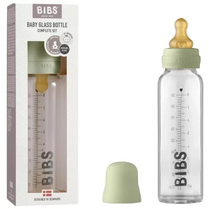 شیشه شیر پیرکس 225 میل آنتی کولیک رنگ سبز بیبس Bibs