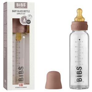 شیشه شیر پیرکس 225 میل آنتی کولیک رنگ چوبی بیبس Bibs