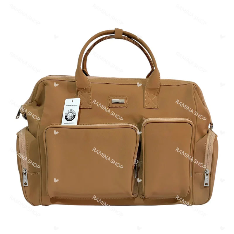 ساک لوازم رو دوشی مادر طرح چرم QZmommybag