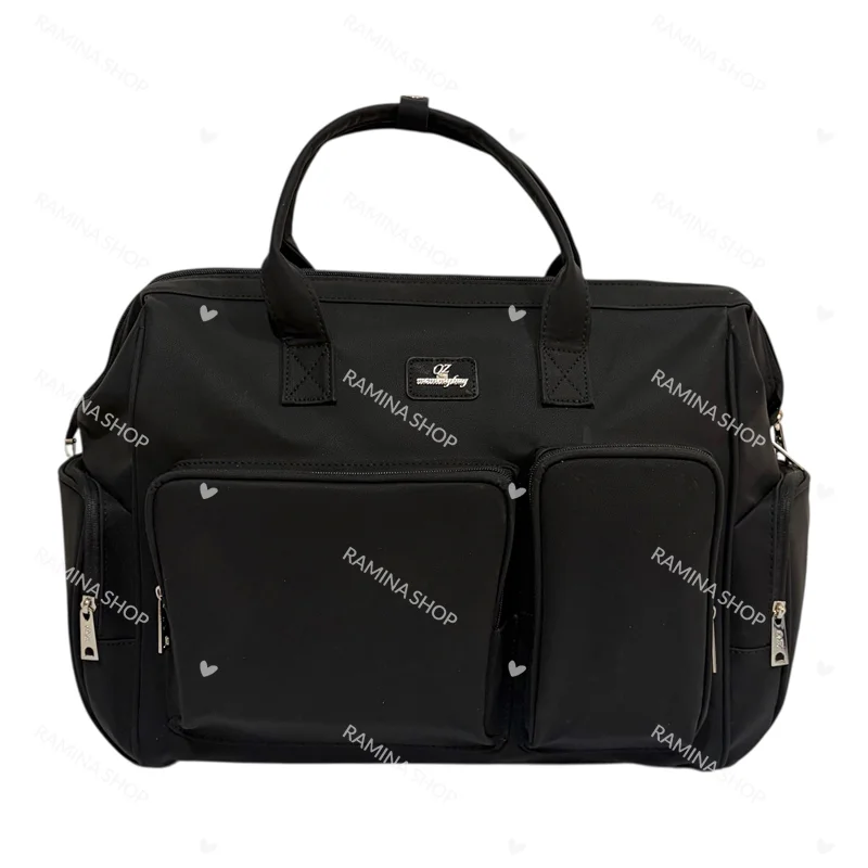 ساک لوازم رو دوشی مادر طرح چرم QZmommybag