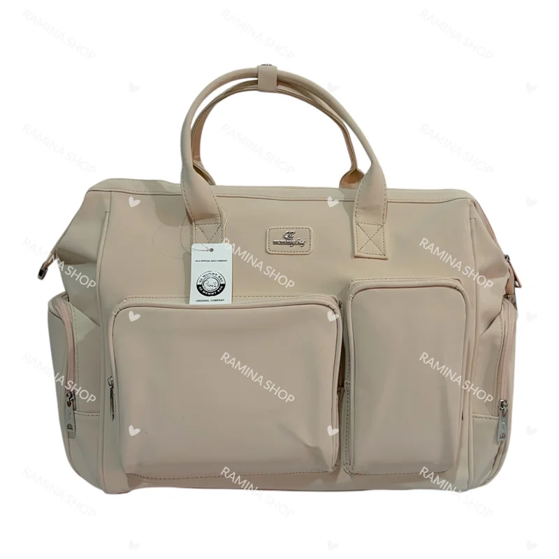 ساک لوازم رو دوشی مادر طرح چرم QZmommybag