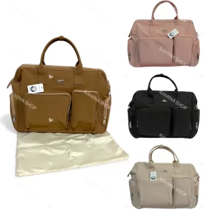 ساک لوازم رو دوشی مادر طرح چرم QZmommybag