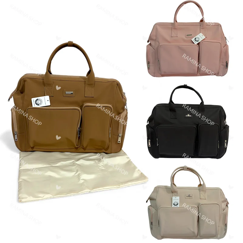 ساک لوازم رو دوشی مادر طرح چرم QZmommybag