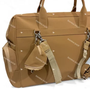 ساک لوازم رو دوشی مادر طرح چرم QZmommybag