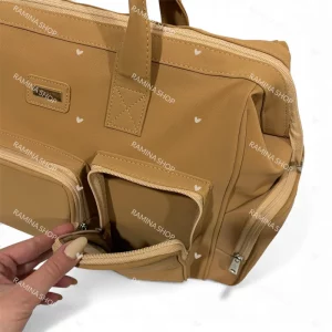 ساک لوازم رو دوشی مادر طرح چرم QZmommybag