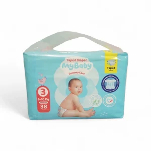 پوشک بچه چسبی کانال دار سایز 3 بسته 38 عددی مای بیبی My Baby