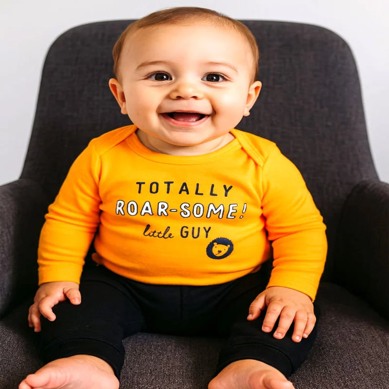 ست بادی و شلوار بچه گانه پسرانه طرح شیر کارترز Carters