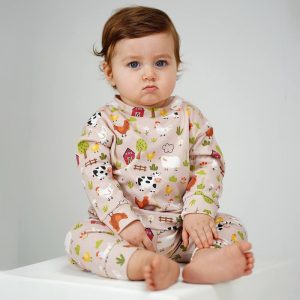 ست بلوز آستین بلند و شلوار بچه گانه طرح حیوانات مزرعه کوالا Koala