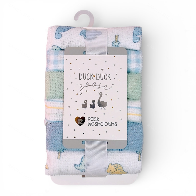 دستمال حوله ای دست و صورت نوزاد 12 عددی Duck Duck Goose