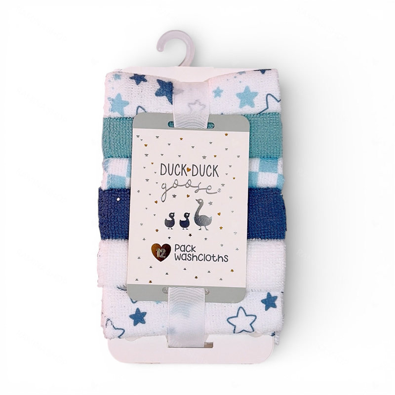 دستمال حوله ای دست و صورت نوزاد 12 عددی Duck Duck Goose