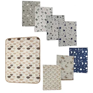 زیرانداز تعویض پوشک مخمل 65*86 سانتی متری طرح دار