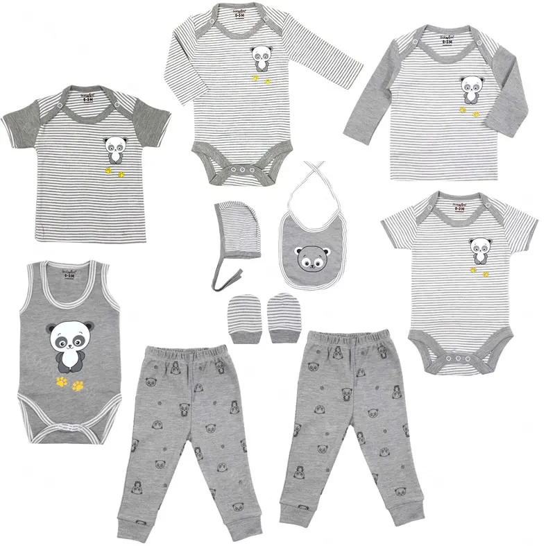 ست لباس نوزاد طرح پاندا 10 تکه بیبی فورلایف Baby4life