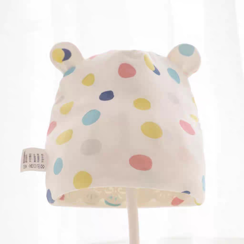 کلاه گرد نوزادی 0 تا 6 ماه طرح حیوانات Heerte