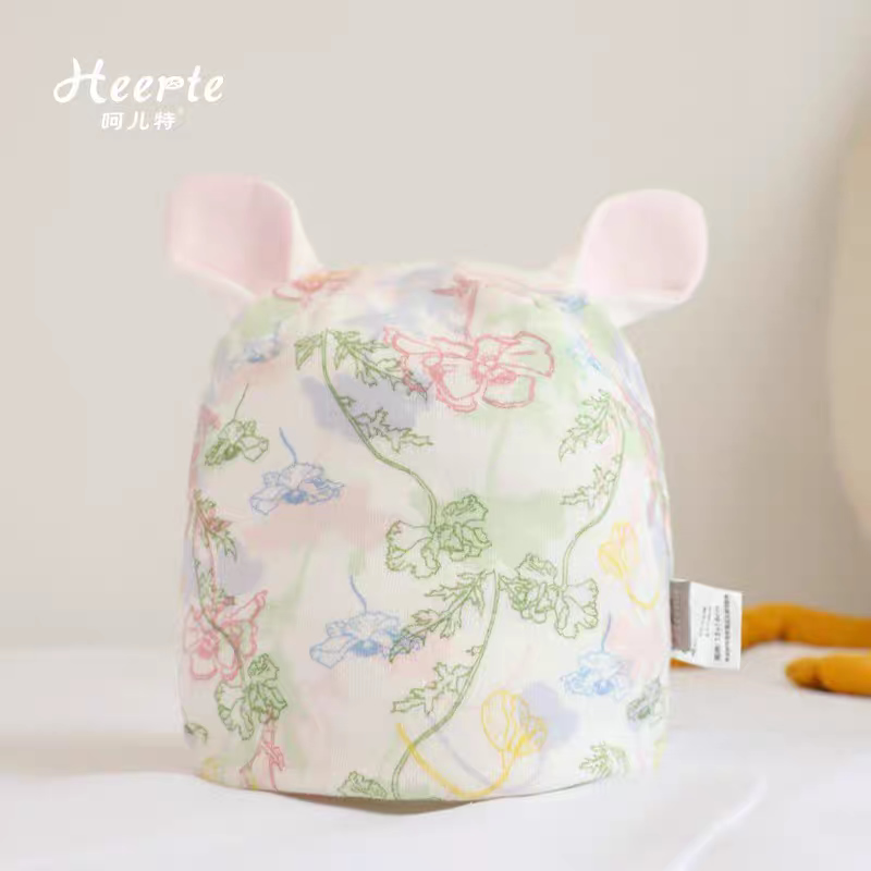 کلاه گرد نوزادی 0 تا 6 ماه طرح حیوانات Heerte