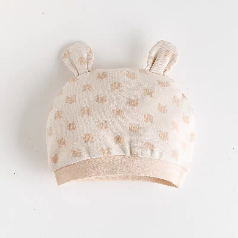 کلاه گرد نوزادی 0 تا 6 ماه طرح حیوانات Heerte
