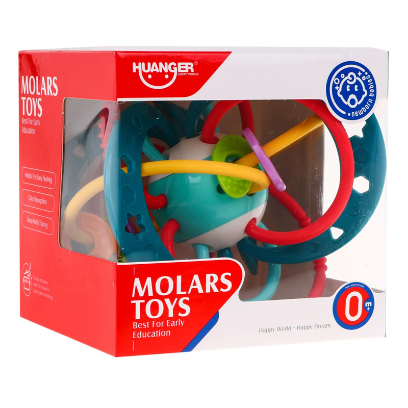 جغجغه نوزاد مدل Molars کد 0104 هانگر Huanger